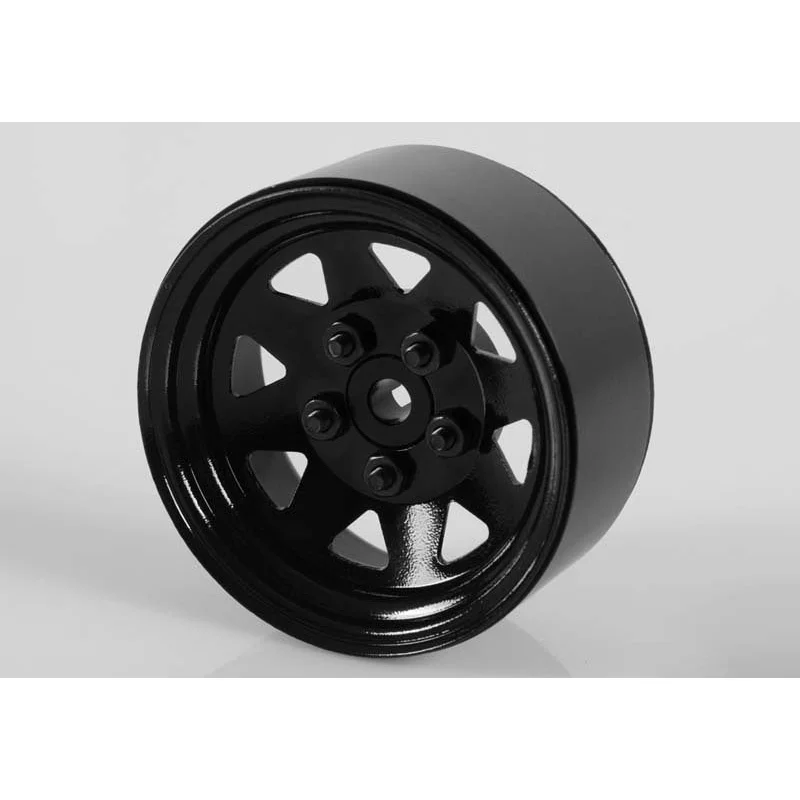 Z-W0129 5 Lug Wagon 1.9″ Steel Stamped Beadlock Wheels (Black)