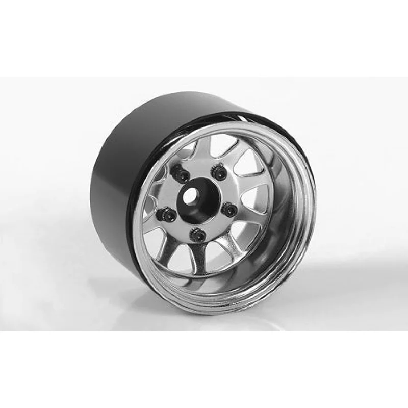 Z-W0285 Deep Dish Wagon 1.55″ Stamped Steel Beadlock Wheels (Chrome)