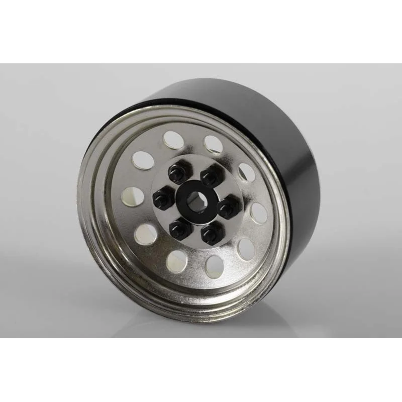 Z-W0073 Pro10 1.9″ Steel Stamped Beadlock Wheel (Silver)