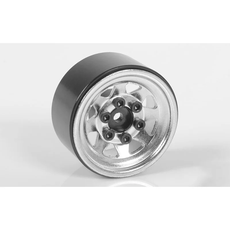 Z-W0263 Stamped Steel 1.0″ Stock Beadlock Wheels (Silver)