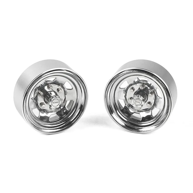 Z-W0065 Stamped Steel 1.7″ Beadlock SR5 Wheels (Chrome)