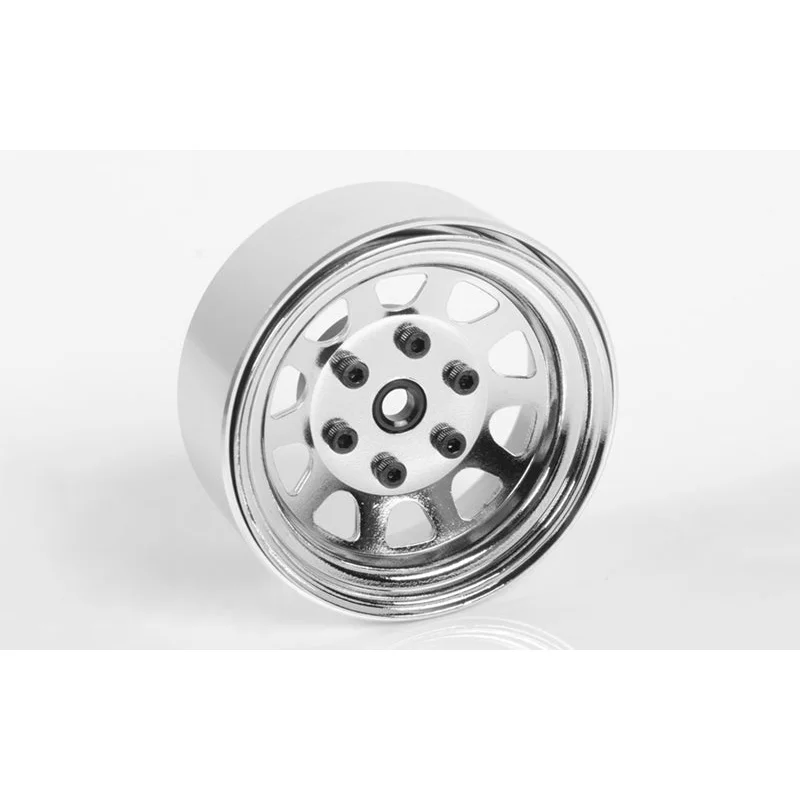 Z-W0271 Stamped Steel 1.7″ Beadlock Wagon Wheels (Chrome)